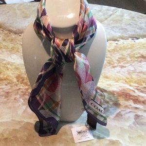 Ladies Coach silk scarf.